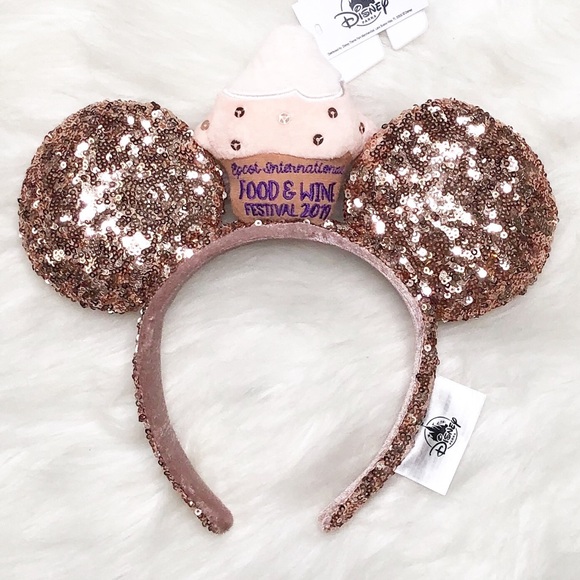 Disney Accessories - Disney Parks Food & Wine Cupcake Rose Gold Ears